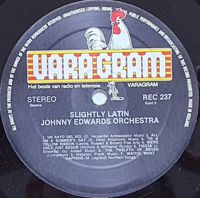 REC 237-iD Slightly Latin Various from the BBC records and Tapes library Label